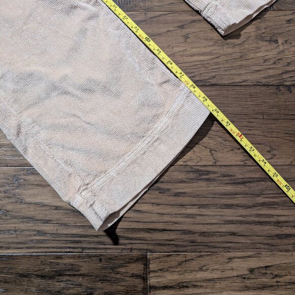 American Eagle baggy wide leg cords pants tan size 0 regular - Picture 8 of 16